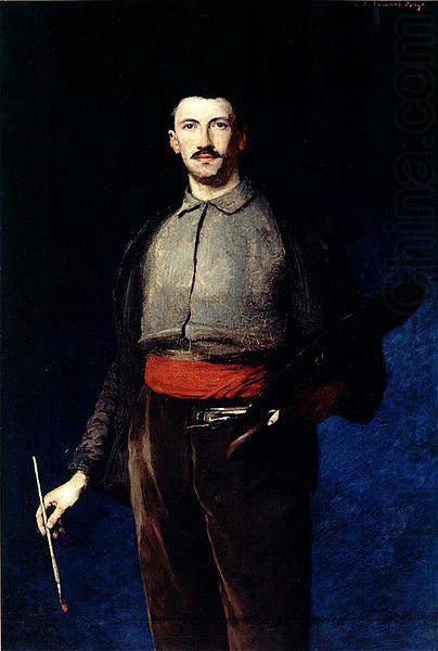 Ludwik de Laveaux Self-portrait with a palette. china oil painting image